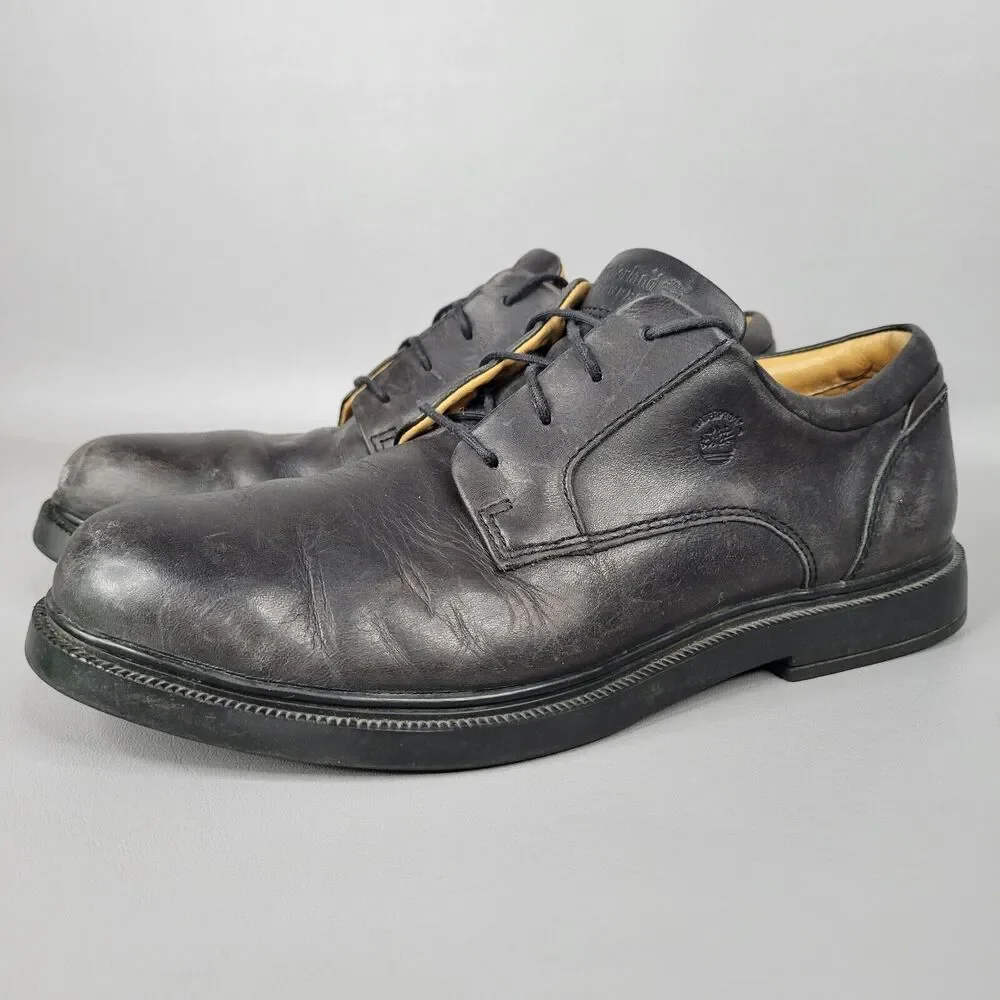 Timberland Waterproof Mens Dress Shoes Black Leather Oxford 90082 Size 11 M